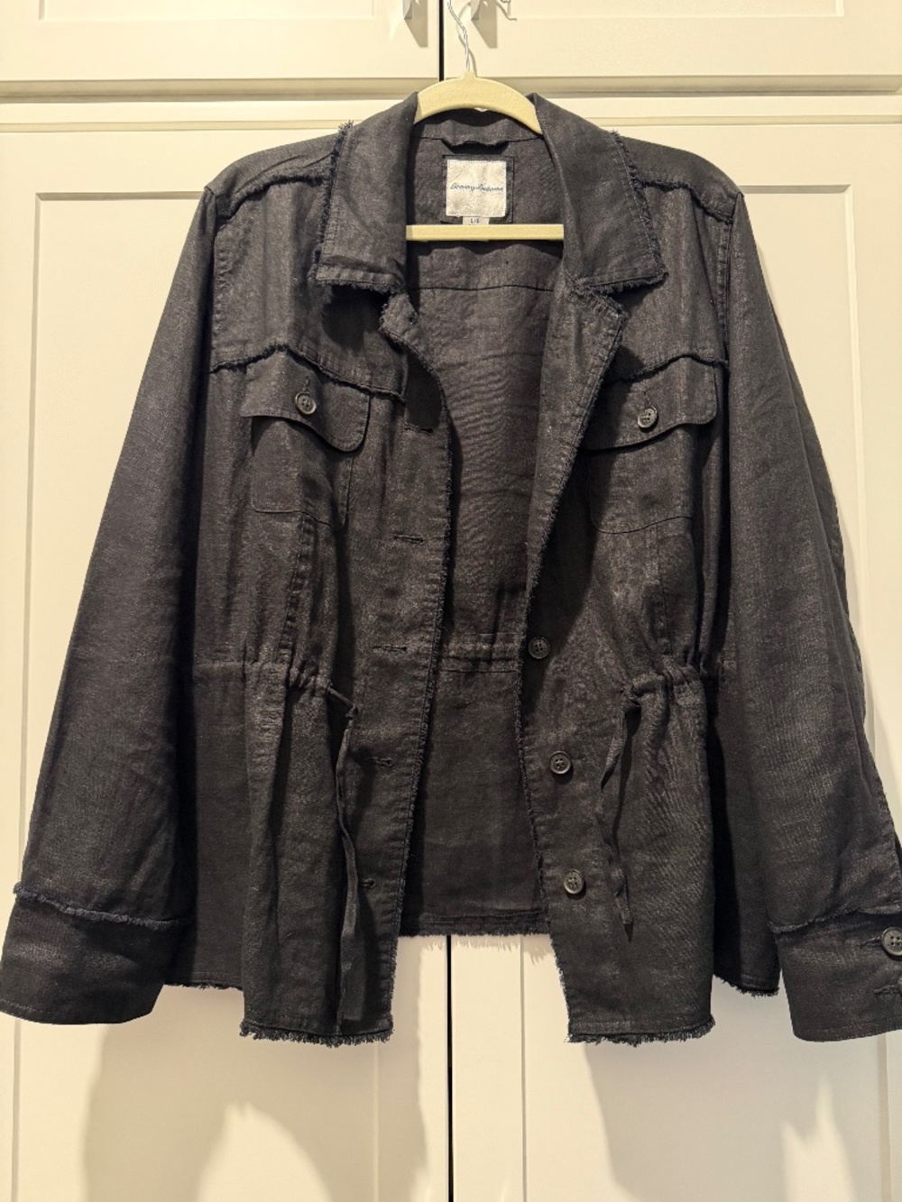 Tommy Bahama Two Palms Linen Raw Edge Jacket Size L